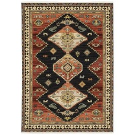 Oriental Weavers Lilihan 051K6 Charcoal Area Rug Rectangle 1' 11" X 3''
