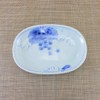 Pottery Dish, Arita Ware, Hasamiyaki, Grape Oval Plate (Small), Fish,