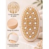 Cepillo corporal exfoliante de cerdas naturales KQQKDYIR – set 2