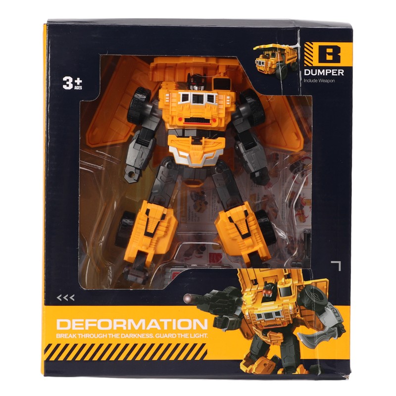 Transformation Robot Toy 2 Forms Flexible Joints Drop Resistant Educational