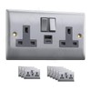 VELTZ Pro Double Plug Wall Socket - 13A 2 Gang,