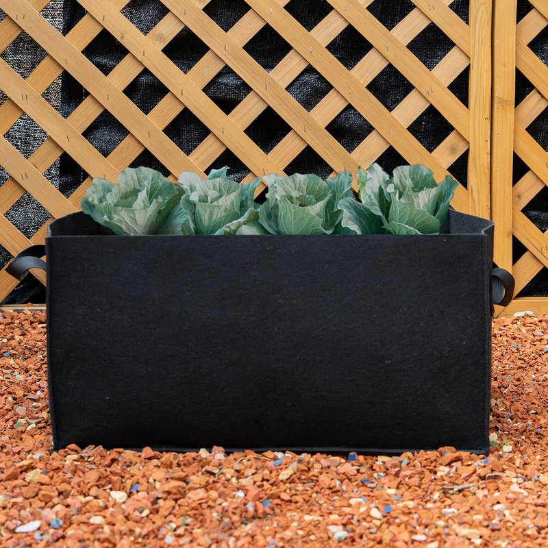 Astro 520-27 Felt Planter, Black, Large, Non-woven Pot, Cabbage Cultivation,