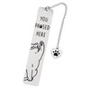 Cute Cat Bookmark, Zinc Alloy Kitten Paw Print Bookmarks Reading