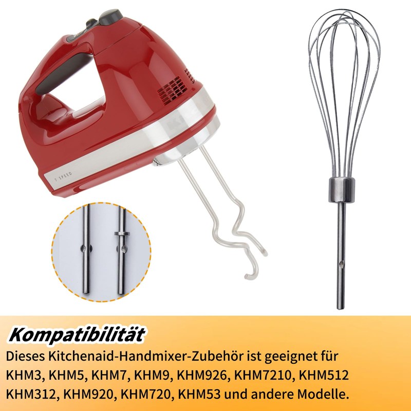 CLKE 3-Piece Set Dough Hook Hand Mixer for KHMPW |
