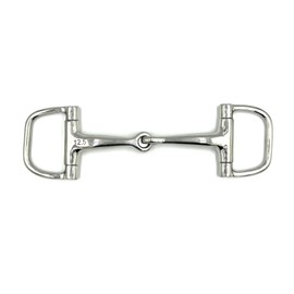 Equine Smile ES0106 Gebiss D-Ring D-Trense Einfach Gebrochen aus Edelstahl 16 mm (12.5 cm)