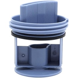 NaschLager Lint Sieve 00647920 Compatible with Bosch Siemens Constructa Neff Washing Machine Washer Dryer Replacement Part Filter Sieve Drain Pump Diameter 64 mm Blue with Seal POM Plastic