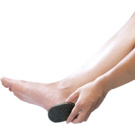 Fujisho Copper Power Antibacterial Pumice Stone Heel Sharpener Heel File Set of 2 Prevents Bacteria Breeding Special Treatment to Prevent Scratches Kishu Binchotan Formulated Made in Japan