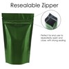 Rightpak Stand Up Pouches 100 Pieces 8cm x 13cm, Green