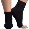 Ankle Compression Sleeve - 20-30mmhg Open Toe Сompression Socks for Swelling, Plantar Fasciitis, Sprain, Neuropathy - Nano Brace for Women and Men
