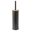 Gedy Kenta Spazzolino da Pavimento Nero Opaco Bamboo