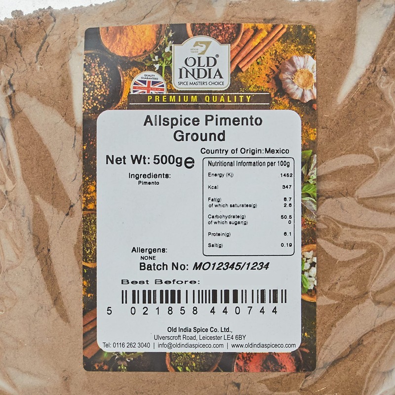 Old India Allspice Pimento Ground 500g
