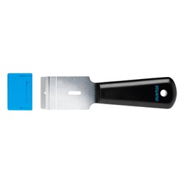 MARTOR SCRAPEX ARGENTAX Scraper, with Rounded Blades, Label Scraper, Narrow, Right & Left-Handed Users, Ceramic Hob Scraper, Sticker, Plastic, Interchangeable Blade, Ergonomic