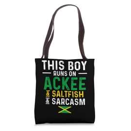 Ackee & Saltfish Maker Jamaican Tradition Jamaican Flag Tote Bag