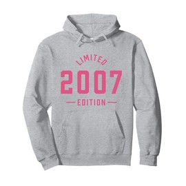 Pink 18th Birthday Teen Girls 2007 Cute 18 Years Old Pullover Hoodie