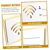 OHPHCALL 2pcs Portable WiFi Board Sign Guest Room Essentials WiFi