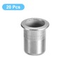 sourcing map 3/8-16 Rivet Nuts, 20pcs 304 Stainless Steel Knurled