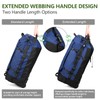 Vomgomfom 86L Collapsible Wheeled Luggage With Removable Backpack Straps,Waterproof Rolling