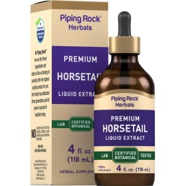 Piping Rock Horsetail Liquid Extract Tincture | 4 Fl Oz | Alcohol Free | by Piping Rock