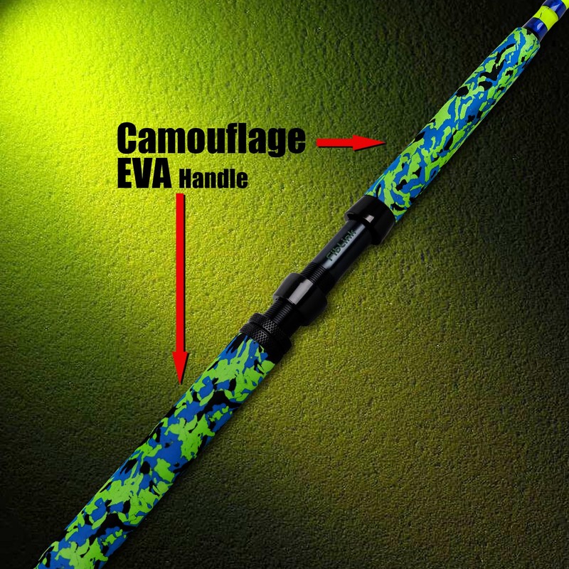 Fiblink Catfish Fishing Rods, 1 Piece/2 Piece Catfishing Pole, Medium