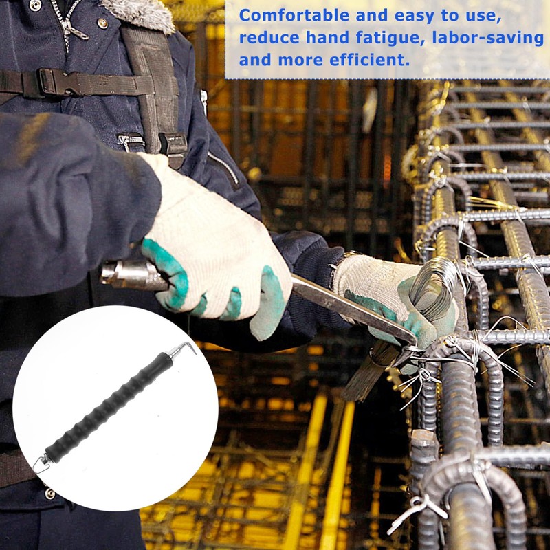 Operitacx Labor Saving Rebar Tie Wire Twisting Tool Semi Hook