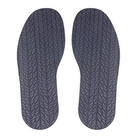 MIIDII Shoe Bottom Full Sole Repair Replacement Anti-Slip Rubber, 4mm Thickness 1 Pair (Black)