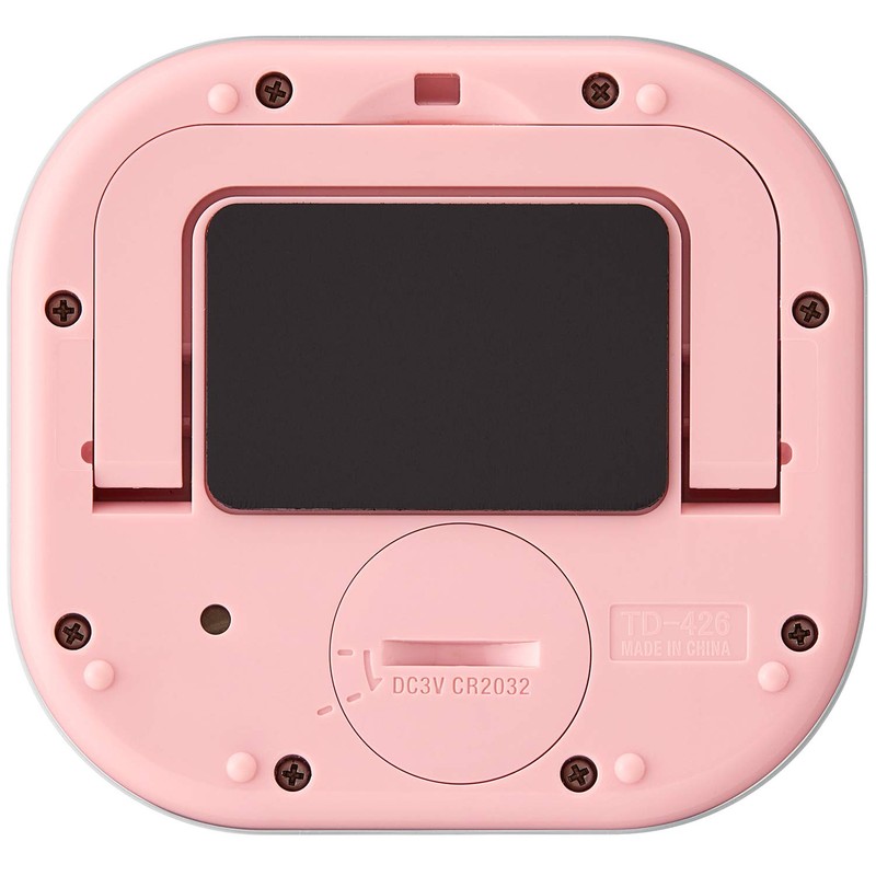 Tanita Dekamie Timer TD426PK Kitchen Timer, Washable, Pink, 3.3 x