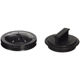 Waste King Black Disposer EZ Mount Garbage Disposal Stopper and Splash Guard for Sink Drain, 1025