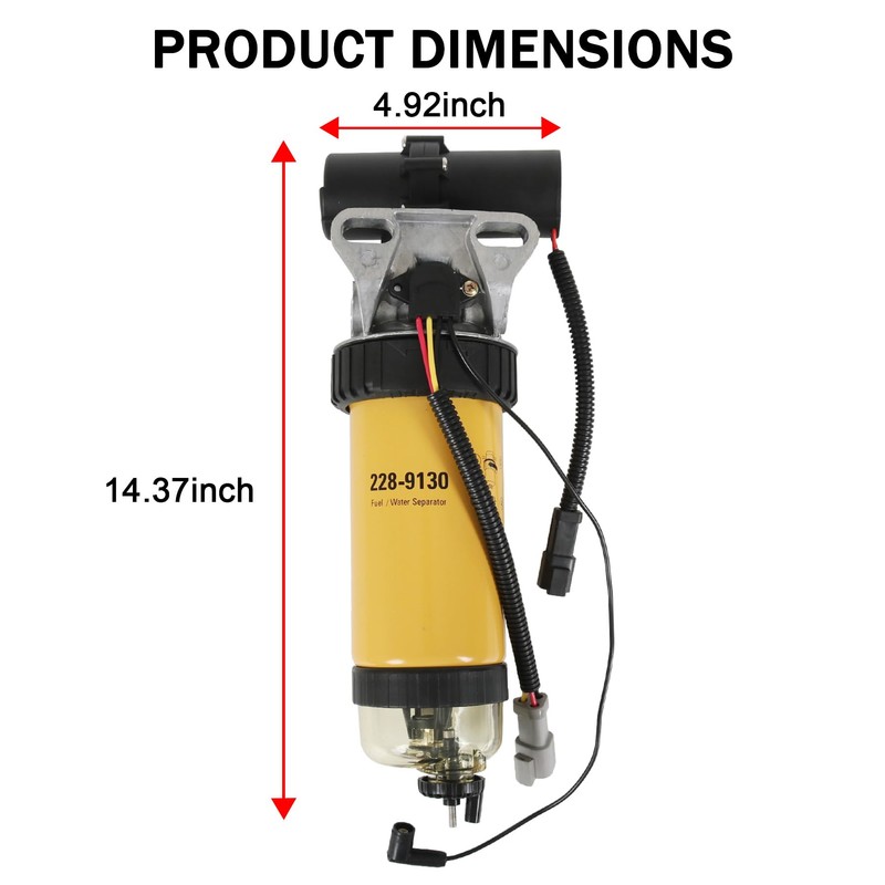 LDMINDA Fuel Filter Assembly With Fuel Pump 228-9129 Compatible with
