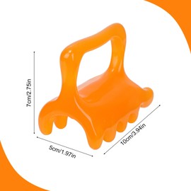 Fascia Massage Tool for Cellulite, Myofascial Release & Muscle Knots Resin Handheld Trigger Point Massager for Body Relaxation Promote Lymphatic Circulation (Yellow)