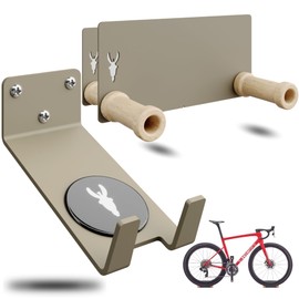 ZAMURANO. Bicycle Wall Mount, Bicycle Wall Mount, Horizontal Wall Mount, Bicycle Wall Mount, MTB, Road, Gravel, E-Bikes (1 Bicycle, Green)