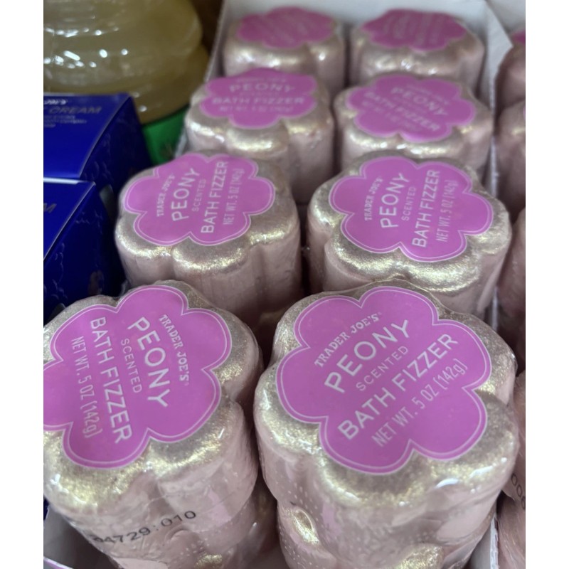 Trader Joe's 3x Trader Joes Peony Scented Bath Fizzer -