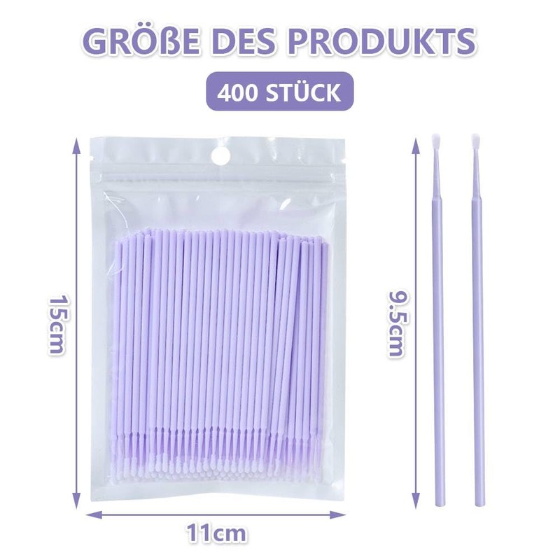 Dreamil Micro Applicator Brushes, Pack of 400 Disposable Micro Brushes,