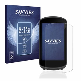 Savvies 6 Pack Screen Protector compatible with Garmin Edge 1030 Plus Protection Film Clear