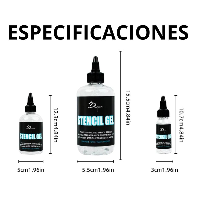 Pega Stencil Gel Transfer Hectográfico Tatuaje Dragoart 1oz