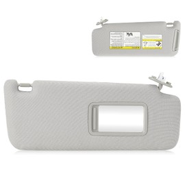Right Passenger Side Sun Visor for 2010-2023 Toyota 4Runner Grey Sunvisor Replace 74310-35B00-E1, Stretchable Design