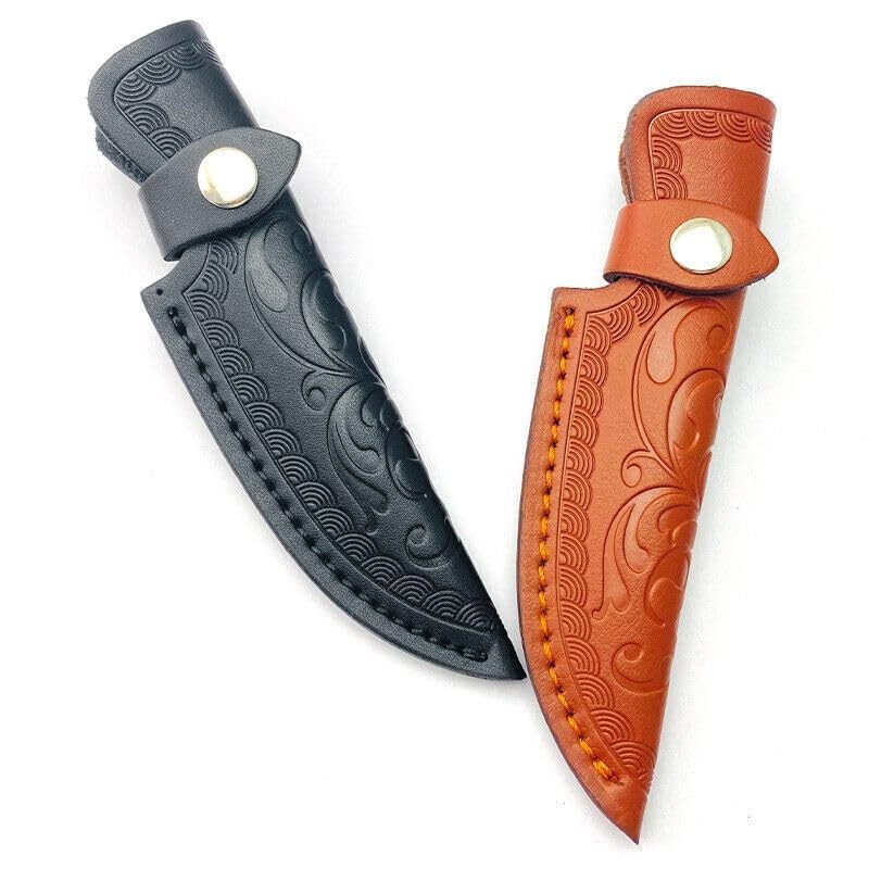 Leather Sheath Fixed Blade Straight Knife Leather Sheath Scabbard Pouch