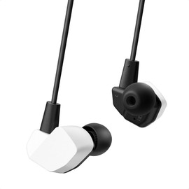 Final VR3000 for Gaming BW White & Black Wired Gaming Earphones Binaural 3D Surround Microphone Included (Game/VR/Binaural/ASMR/360 Audio Recommended)