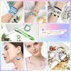 Clay Beads, 3000Pcs White and Blue Clay Heishi Beads for