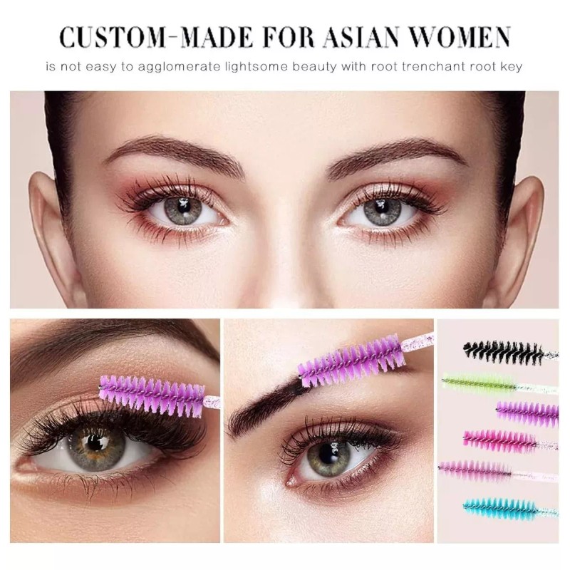 Unic 300 Cepillos Desechables Glitter Para Extensión De Pestañas