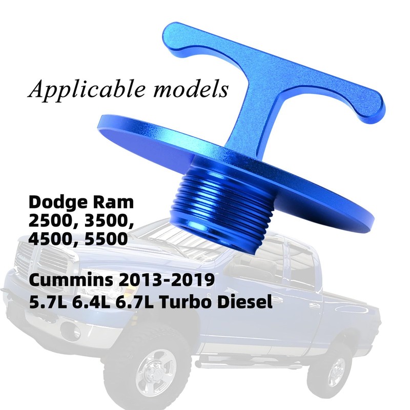 Aluminum Alloy Oil Filter Plug tool, for Dodge Ram 2500,