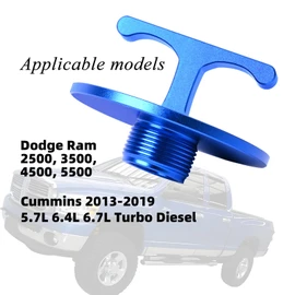Aluminum Alloy Oil Filter Plug tool, for Dodge Ram 2500, 3500, 4500, 5500. 5.7L 5.9L 6.4L 6.7L Cummins Turbo Diesel MO285 05083285AA Oil Filter Cap Off Tool-car accessories