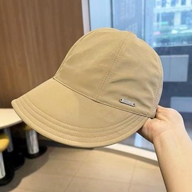 Sun Hats for Women,Summer Beach Sun Hat Visor for Women,Women Wide Brim Fedora Cap UPF50+ Khaki