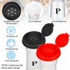 Romooa Set of 2 Plastic Salt and Pepper Shakers with