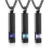 XSMZB Crystal Cremation Urn Jewelry Cube Memorial Ashes Necklace Pendant