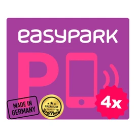 Generisch EASYPARK Easy Park Hinterglasaufkleber C Kleiner Parkvignette Sticker Auto Aufkleber (5 x 4 cm) fr Windschutzscheibe | App-Parken, Auto Vignette Innenaufkleber | Made in GERMANY (4)