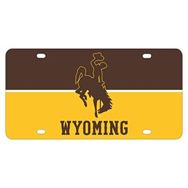 University of Wyoming Metal Plaque - Wall Decoration Car Tag Officially Licensed Collegiate Product