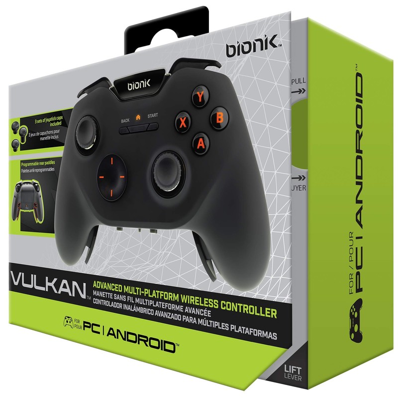 Bionik VULKAN Advanced Wireless Gaming Controller For Windows PC, Android,