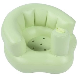 Longzhuo Baby Bath Seat Inflatable Stool Infant Chair Baby Inflatable Sofa Baby Built-in Pump Bath Seat Household Multipurpose Children's Bath Training Sofa Portable Baby Play Sofa (Green)