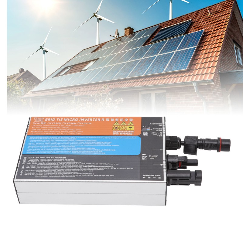 Solar Inverter Micro Aluminium Alloy IP55 Protection Grid Tie Inverter