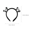 4Pcs Adorable Panda Diadema Pinza para El Cabello Atractivos Accesorios